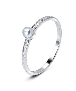 Pearl Silver Rings NSR-2904